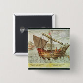 Badge Carré 5 Cm Une ordure chinoise (Devant & derrière)