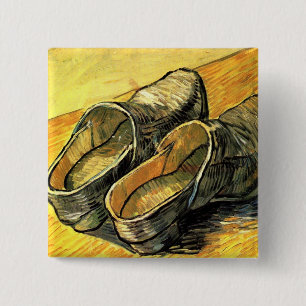 Badge Carré 5 Cm Une paire de cloches en cuir par Vincent van Gogh