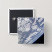 Badge Carré 5 Cm Une partie bleue et blanche de la Terre (Devant & derrière)