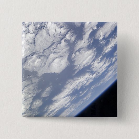 Badge Carré 5 Cm Une partie bleue et blanche de la Terre (Devant)