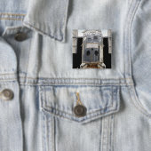 Badge Carré 5 Cm Une partie du télescope spatial Hubble (En situation)