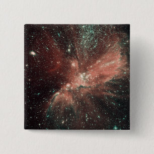 Badge Carré 5 Cm Une population de nourrisson se tient le premier