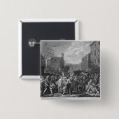 Badge Carré 5 Cm Une représentation de mars des gardes (Devant & derrière)