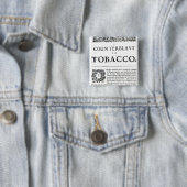 Badge Carré 5 Cm Une riposte au tabac (En situation)