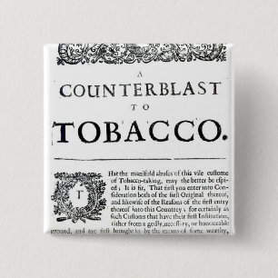 Badge Carré 5 Cm Une riposte au tabac
