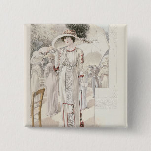 Badge Carré 5 Cm Une robe de ville, des 'modes De Paris de Les