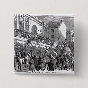 Badge Carré 5 Cm Une scène d'élection chez Kilkenny