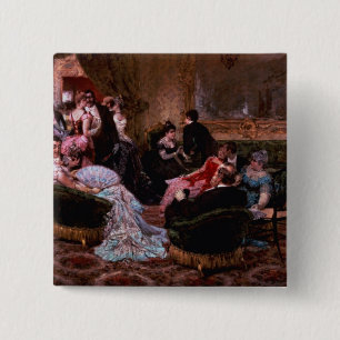 Badge Carré 5 Cm Une soirée amusante