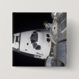 Badge Carré 5 Cm Une vue courbe du cabine d'équipage