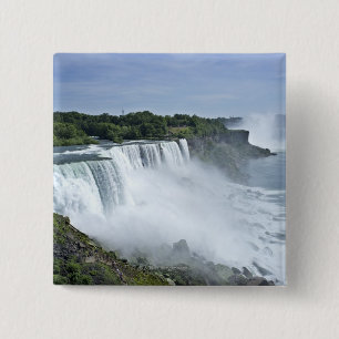 Badge Carré 5 Cm Une vue d'après-midi du côté des Etats-Unis de