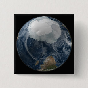 Badge Carré 5 Cm Une vue de la terre 2