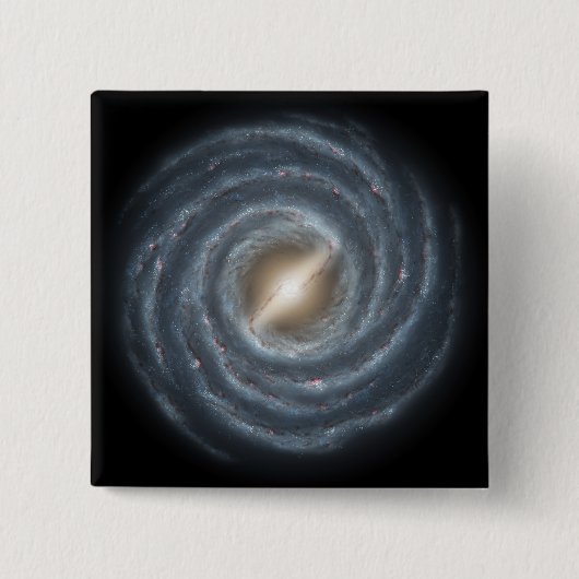 Badge Carré 5 Cm Une vue de notre propre Galaxie Lactée (Devant)