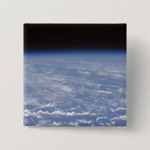 Badge Carré 5 Cm Une vue oblique de l'atmosphère terrestre