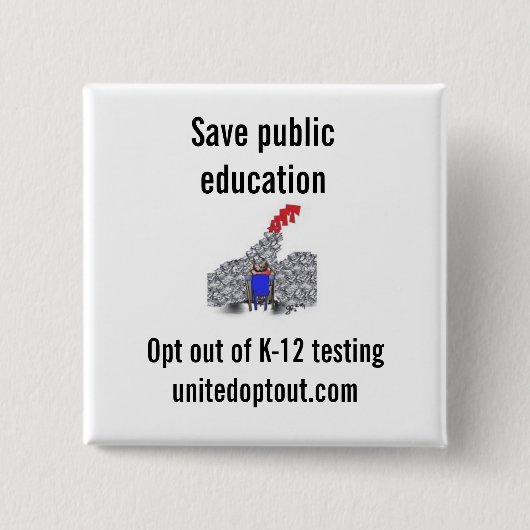 Badge Carré 5 Cm Uni choisissent le bouton carré (Devant)