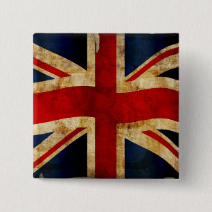 Badge Carré 5 Cm Union Jack