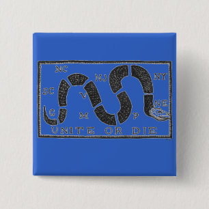 Badge Carré 5 Cm Unissez ou mourez