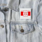 Badge Carré 5 Cm Unité canadienne (En situation)
