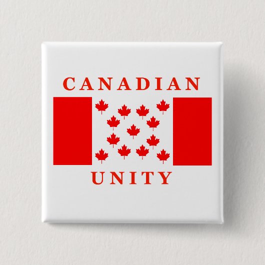 Badge Carré 5 Cm Unité canadienne (Devant)