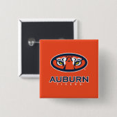 Badge Carré 5 Cm Université d'Auburn | Auburn Tigers (Devant & derrière)