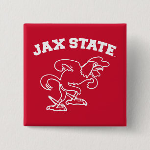 Badge Carré 5 Cm Université d'État de Jacksonville JAX State Gameco