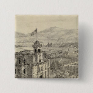 Badge Carré 5 Cm Université du Pacifique