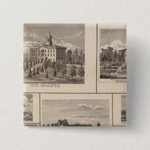 Badge Carré 5 Cm Université, Résidences de Fayette, Davenport