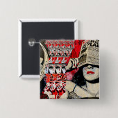 Badge Carré 5 Cm Urban art 19 (Devant & derrière)