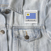 Badge Carré 5 Cm Uruguay (En situation)