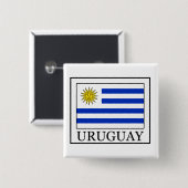 Badge Carré 5 Cm Uruguay (Devant & derrière)