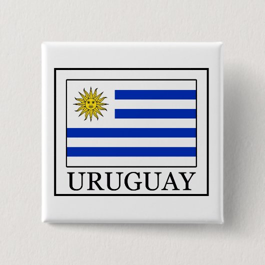 Badge Carré 5 Cm Uruguay (Devant)