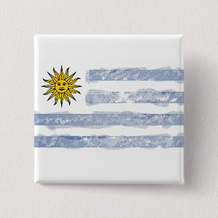 Badge Carré 5 Cm Uruguay