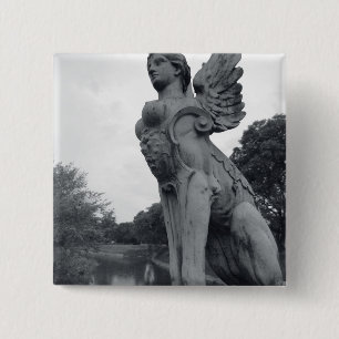 Badge Carré 5 Cm Uruguay, Montevideo, Barrio Prado, mythologique