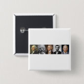 Badge Carré 5 Cm US Presidents (Devant & derrière)