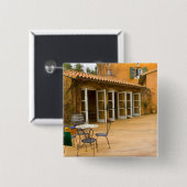 Badge Carré 5 Cm USA, Californie, Sonoma Valley, Patio à Viansa (Devant & derrière)