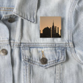 Badge Carré 5 Cm USA, New York, New York, Manhattan :23 (En situation)