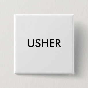 BADGE CARRÉ 5 CM USHER