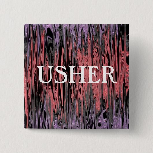 BADGE CARRÉ 5 CM USHER (Devant)
