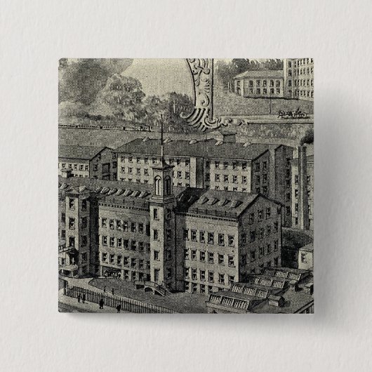 Badge Carré 5 Cm Usine JJ Regan (Devant)