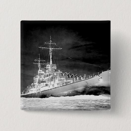 Badge Carré 5 Cm USS Atlanta (Devant)