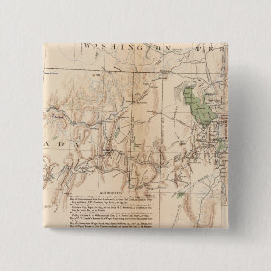 Badge Carré 5 Cm Utah Terr & Mil Dept