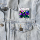 Badge Carré 5 Cm Vacances Salutations_ (En situation)