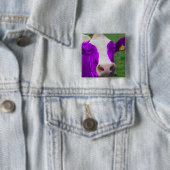 Badge Carré 5 Cm vache (En situation)
