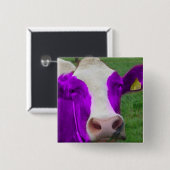 Badge Carré 5 Cm vache (Devant & derrière)
