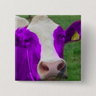 Badge Carré 5 Cm vache