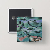 Badge Carré 5 Cm Vagues En Harmonie Acrylique Pour L'Art Abstrait (Devant & derrière)