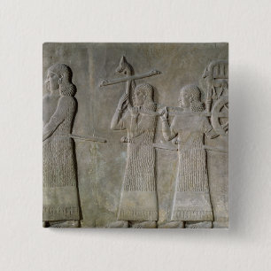 Badge Carré 5 Cm Vaisseaux à boire et le char royal