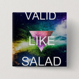 Badge Carré 5 Cm valide comme la salade : *