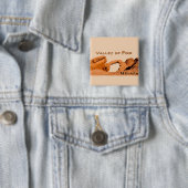 Badge Carré 5 Cm Vallée du Feu Nevada USA (En situation)