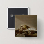 Badge Carré 5 Cm Vanitas 2 (Devant & derrière)