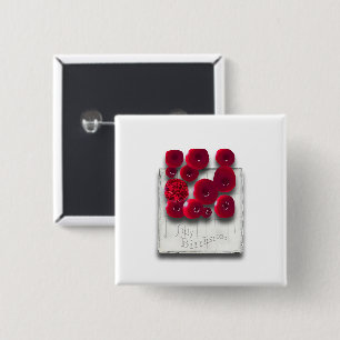 Badge Carré 5 Cm variations sur le rubis_objet_4